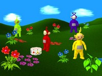 une photo d'Ã©cran de Teletubbies sur Sony Playstation